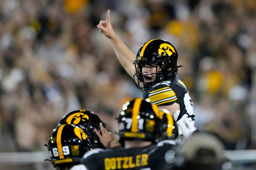 Buhr Hits 42 Yard Field Goal With 15 Seconds Left To Lift No. 21 Iowa Past Iowa State, 16 13