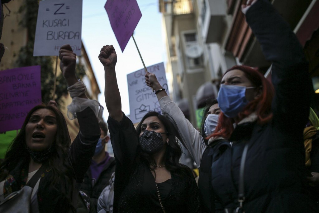 Protesters Urge End To Violence Against Women In Turkey