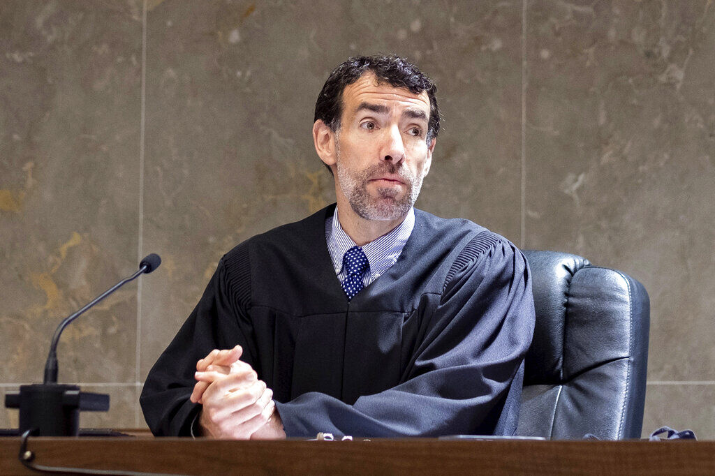 <p>FILE - Fulton County, Ga., Superior Court Judge Robert McBurney instructs potential jurors during proceedings to seat a special purpose grand jury, May 2, 2022, in Atlanta. </p>
