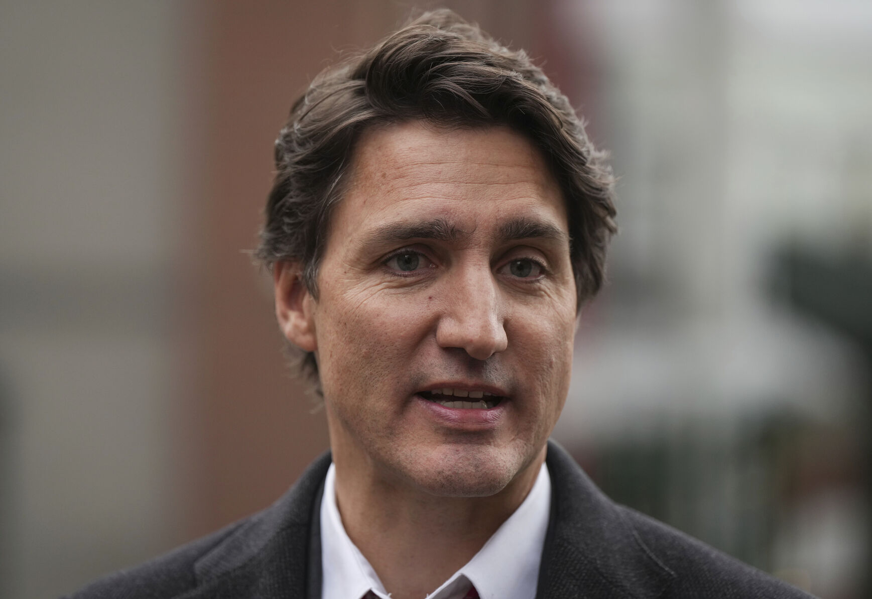 <p>FILE - Canadian Prime Minister Justin Trudeau speaks in Vancouver, British Columbia, Sunday, Jan. 22, 2023. On Saturday, Feb. 11, 2023, Trudeau said that on his order a U.S. warplane shot down an unidentified object that was flying high over northern Canada, acting a day after U.S. planes took similar action over Alaska. (Darryl Dyck/The Canadian Press via AP, File)</p>