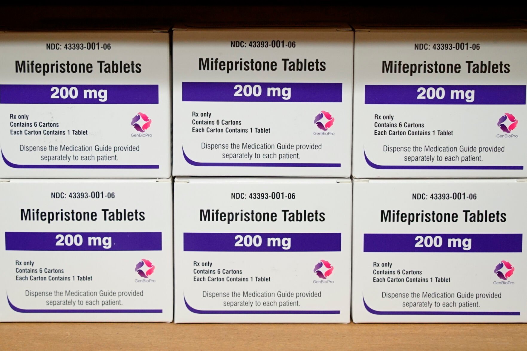 <p>Boxes of the drug mifepristone sit on a shelf at the West Alabama Women's Center in Tuscaloosa, Ala., March 16, 2022. A federal judge in Texas on Friday ordered a hold on the U.S. approval of the abortion medication mifepristone, throwing into question access to the nation’s most common method of abortion.</p>