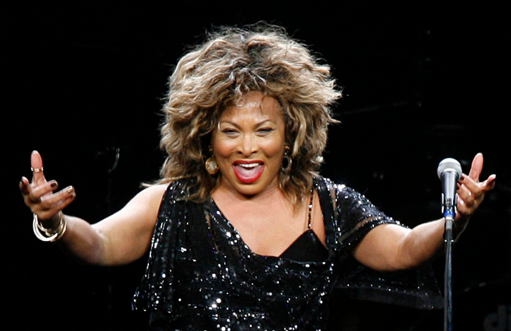 <p>FILE - Tina Turner performs in a concert in Cologne, Germany on Jan. 14, 2009. Turner, the unstoppable singer and stage performer, died Tuesday, after a long illness at her home in Küsnacht near Zurich, Switzerland, according to her manager. She was 83. (AP Photo/Hermann J. Knippertz, file)</p>