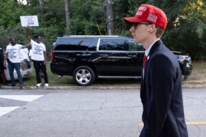Mug Shot Of Donald Trump During Speedy Booking At Atlanta Jail Shows Scowling Former President