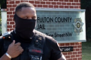 Mug Shot Of Donald Trump During Speedy Booking At Atlanta Jail Shows Scowling Former President