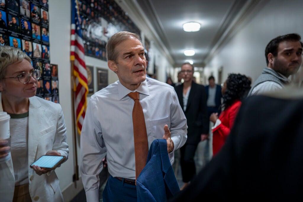 <p>Rep. Jim Jordan, R-Ohio, chairman of the House Judiciary Committee and a staunch ally of former President Donald Trump.</p>