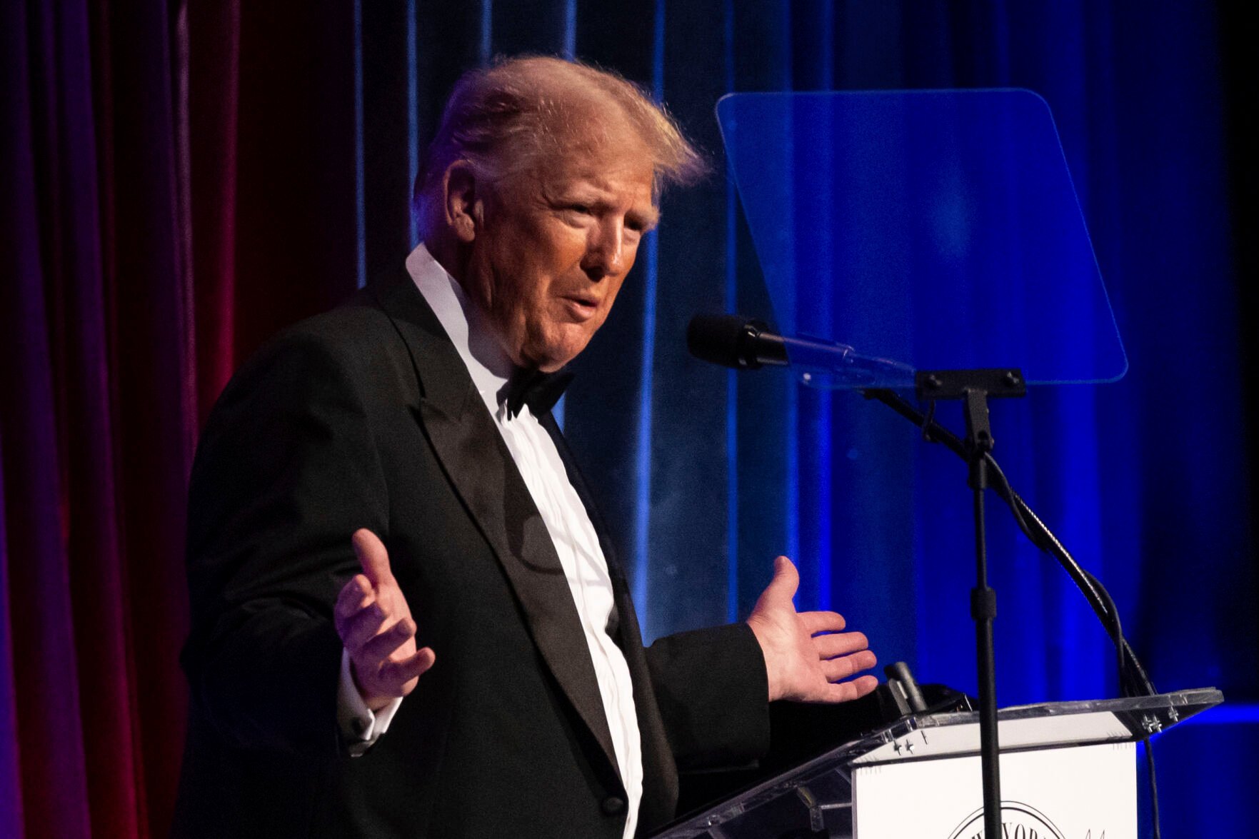<p>Former President Donald Trump speaks during the New York Young Republican Club's annual gala at Cipriani Wall Street, Saturday, Dec. 9, 2023. (AP Photo/Yuki Iwamura)</p>