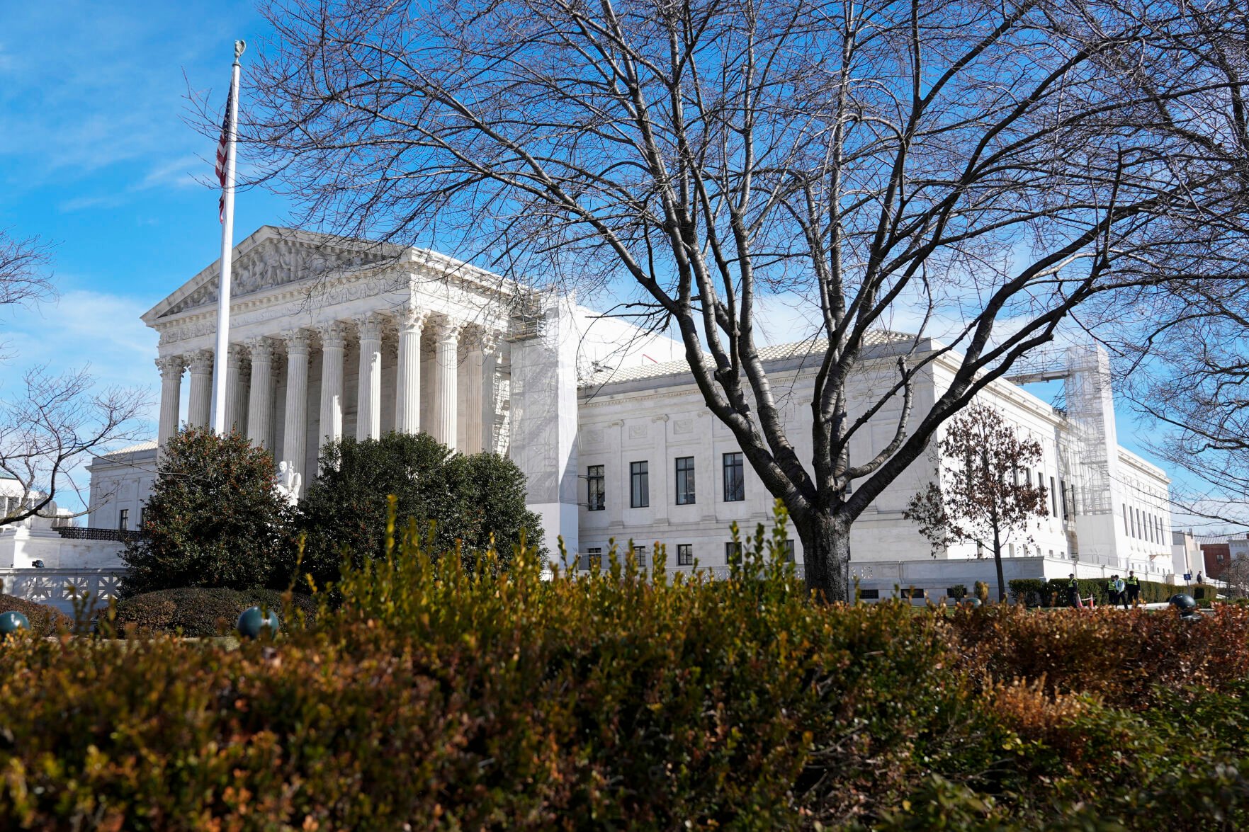 <p>The U.S. Supreme Court is seen, Thursday, Feb. 8, 2024, in Washington. The U.S. Supreme Court has heard a historic case that could decide whether Donald Trump is ineligible for the 2024 ballot under Section 3 of the 14th Amendment. (AP Photo/Mariam Zuhaib)</p>