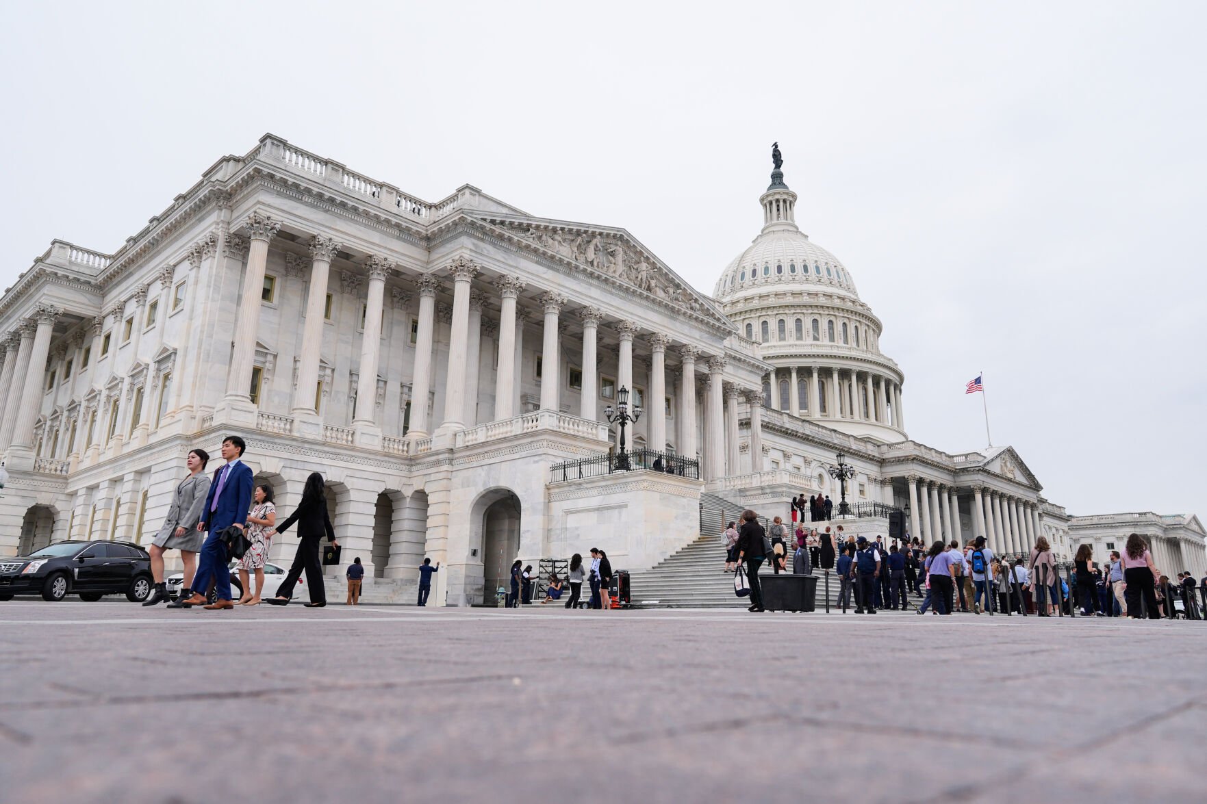 <p>The U.S. Capitol is seen after a news conference Tuesday in Washington.</p>