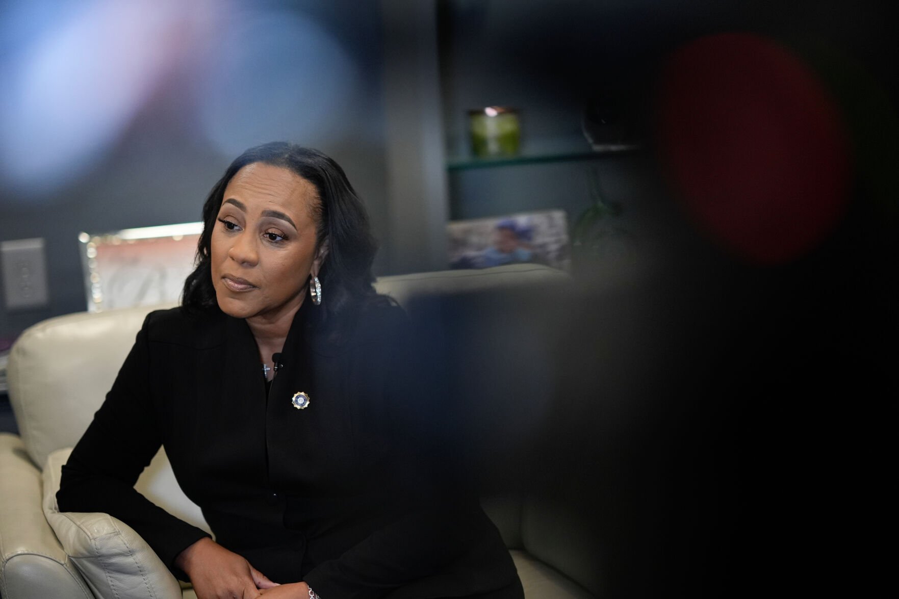 <p>District Attorney of Fulton County Fani Willis speaks to the Associated Press, Oct. 22, 2024, in Atlanta.</p>