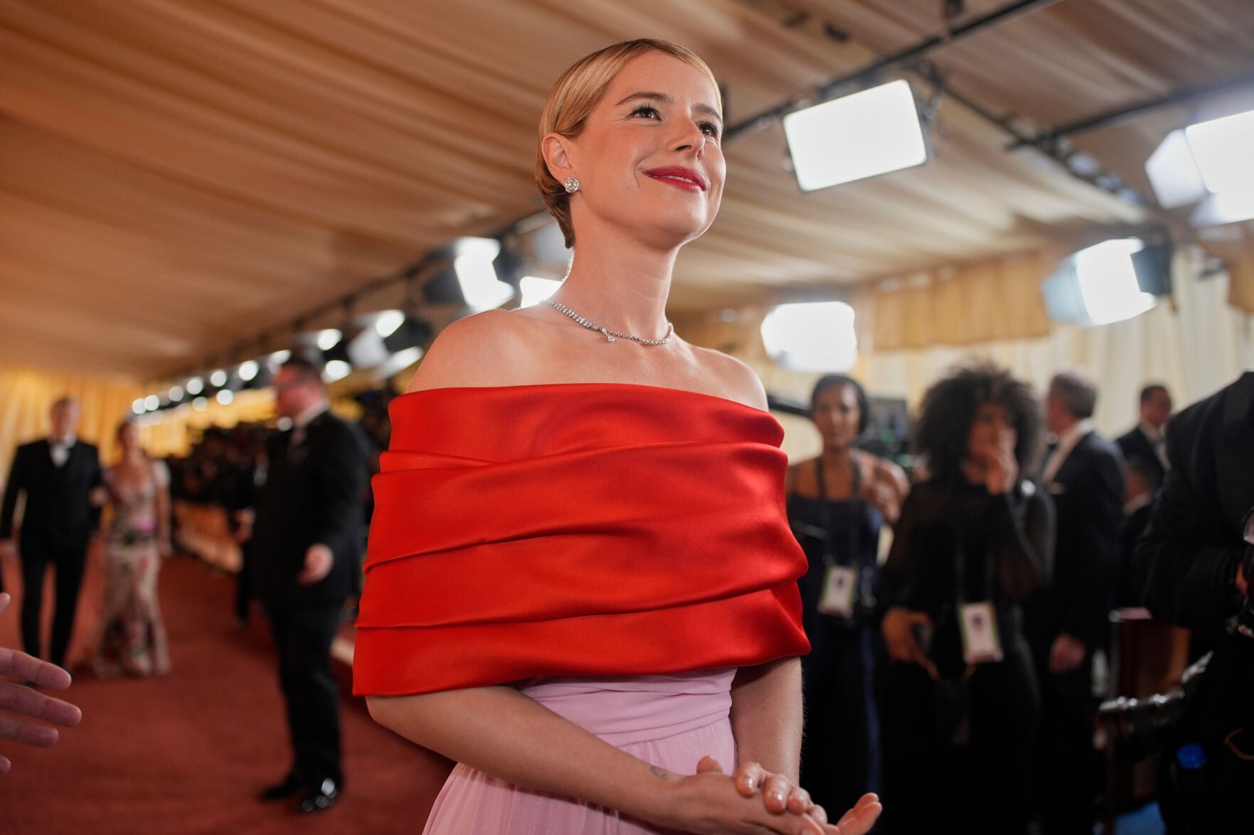 <p>Jessie Buckley arrives at the Oscars on Sunday, March 15, 2026, at the Dolby Theatre in Los Angeles. (AP Photo/John Locher)</p>