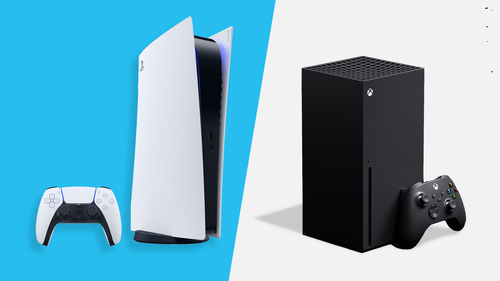 A Side By Side Comparison Of The Playstation 5 And The Xbox Series X