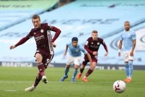 Jaime Vardy Hits Hat Trick, Leicester City Scores Five As It Thrashes Manchester City