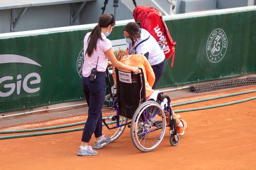 Fifth Seed Kiki Bertens Leaves Court In Wheelchair Following Win At French Open