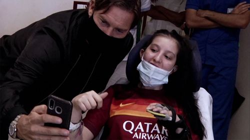Francesco Totti Visits Fan He Helped Wake From A Coma