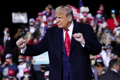 The Latest: Trump Says He’s Narrowed Court List To 4 Or 5