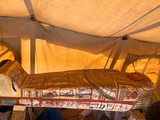 Archaeologists Unearth 27 Coffins At Egypt’s Saqqara Pyramid