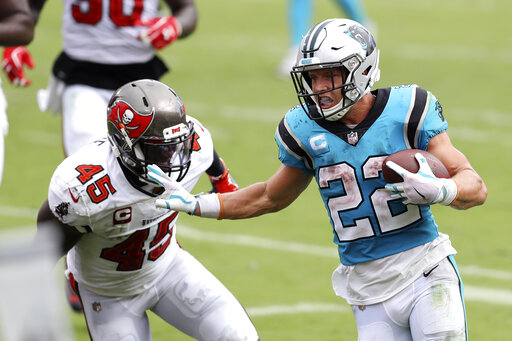 Panthers’ Mccaffrey Out Multiple Weeks With Ankle Sprain