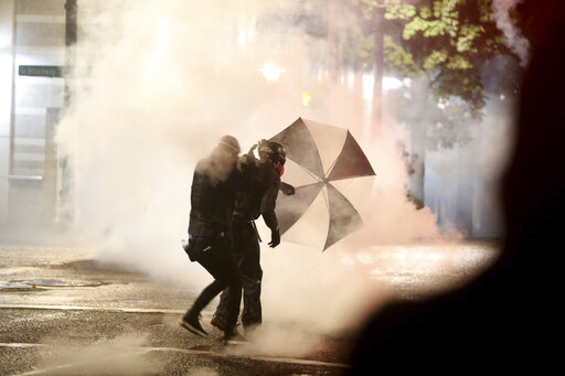 Police: Violence At Portland Protest Escalates To Firebombs