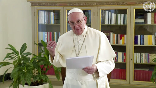 The Latest: Pope Tells Un Pandemic Is Opportunity For Change