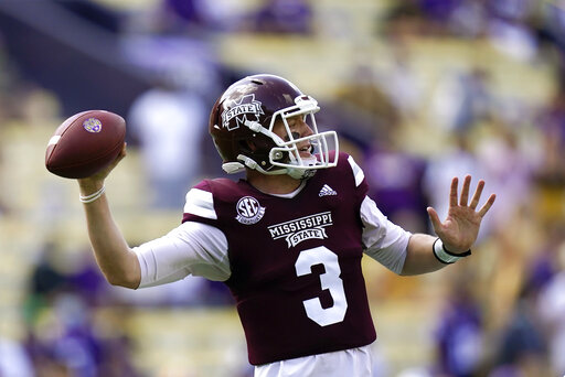 Costello’s 623 Yards Lead Miss. St. Past No. 6 Lsu, 44 34.