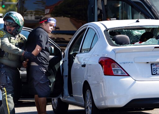 Car Injures 2 Protesters During California Demonstration