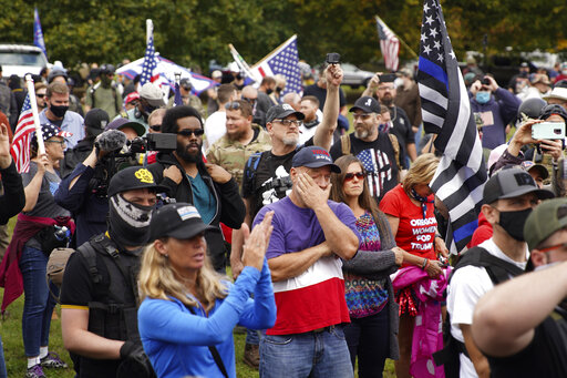 Portand, Oregon, Police Make Arrests At Downtown Rally