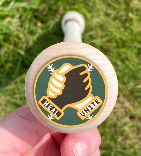 Hall Of Famer Larkin’s Postseason Bat Labels Promote Healing