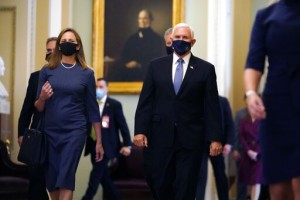 Court Pick Barrett Visits Senate Ahead Of Confirmation Fight