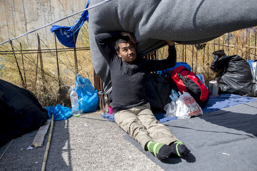 In Greece, A Migrant’s Dream Of Walking Is Set Back By Fire