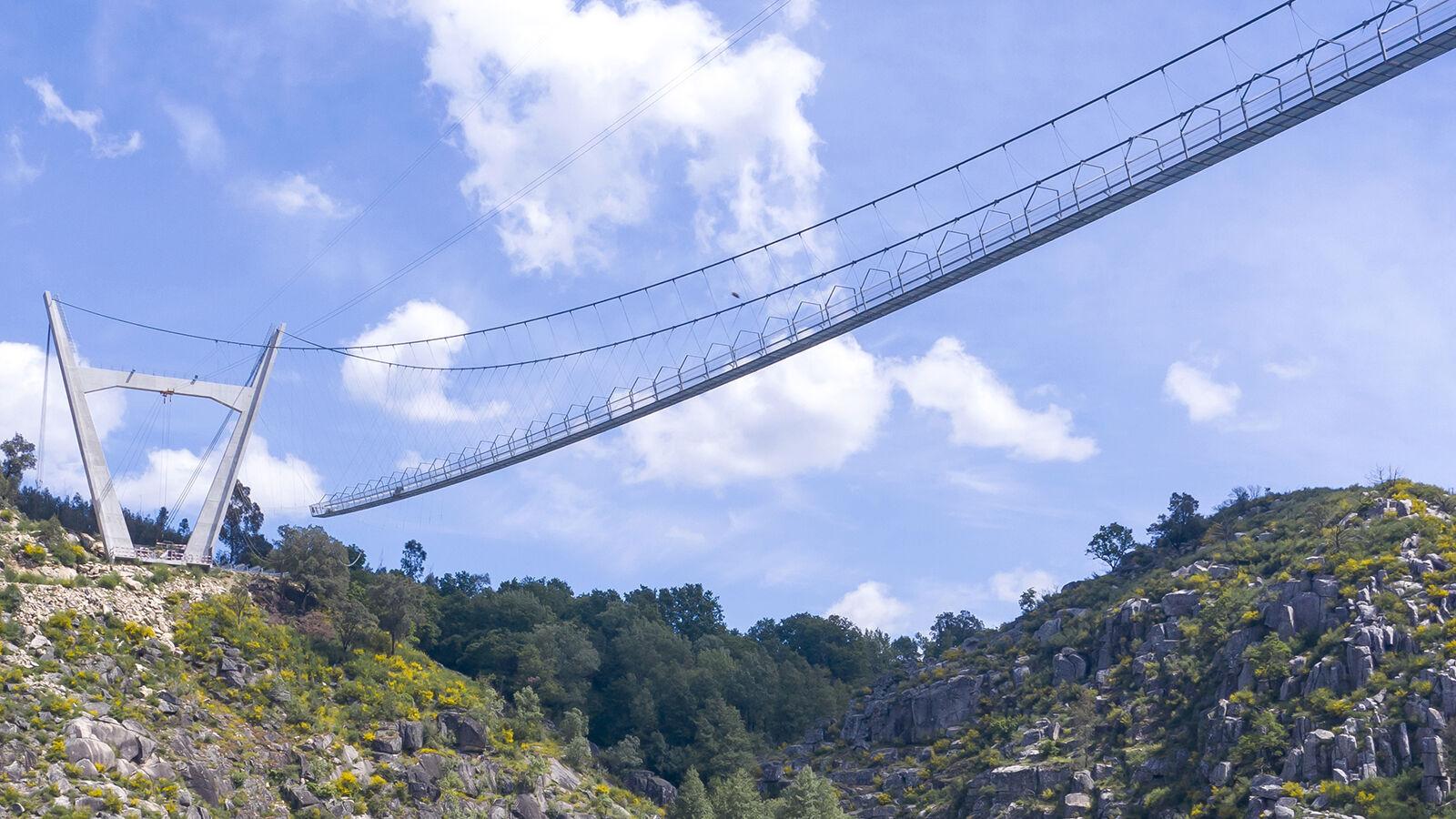 World’s Longest Pedestrian Suspension Bridge Opening In Portugal
