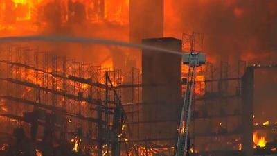 Large Fire Near Houston Burns Apartments Under Construction