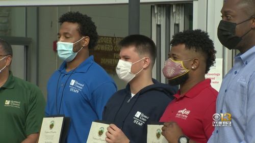 Officials Recognize Life Guards, Good Samaritan Who Saved Swimmer