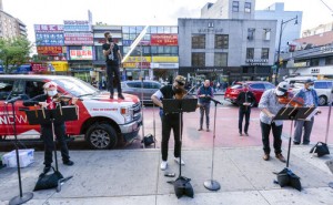 With Concert Halls Shut, Ny Philharmonic Takes To Sidewalk
