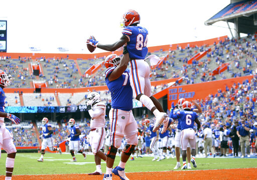 Trask, Pitts Help No. 3 Florida Top South Carolina 38 24