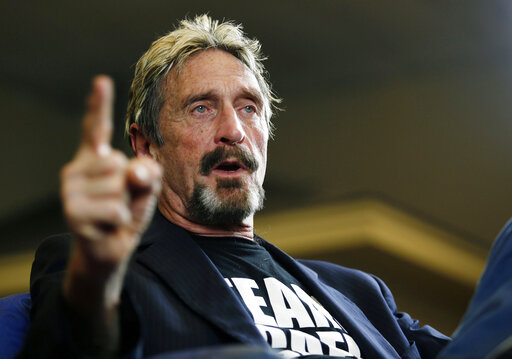 Software Company Founder Mcafee Charged With Tax Evasion