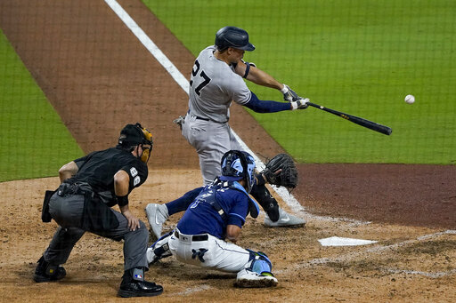 Stanton, Yankees Power Way To 9 3 Win Against Rays In Opener