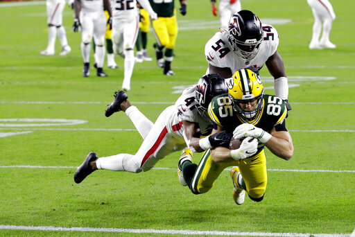 Rodgers, Tonyan Lead Packers To 30 16 Victory Over Falcons