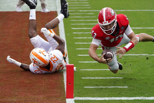 No. 3 Georgia Dominates 2nd Half, Beats No. 14 Vols 44 21