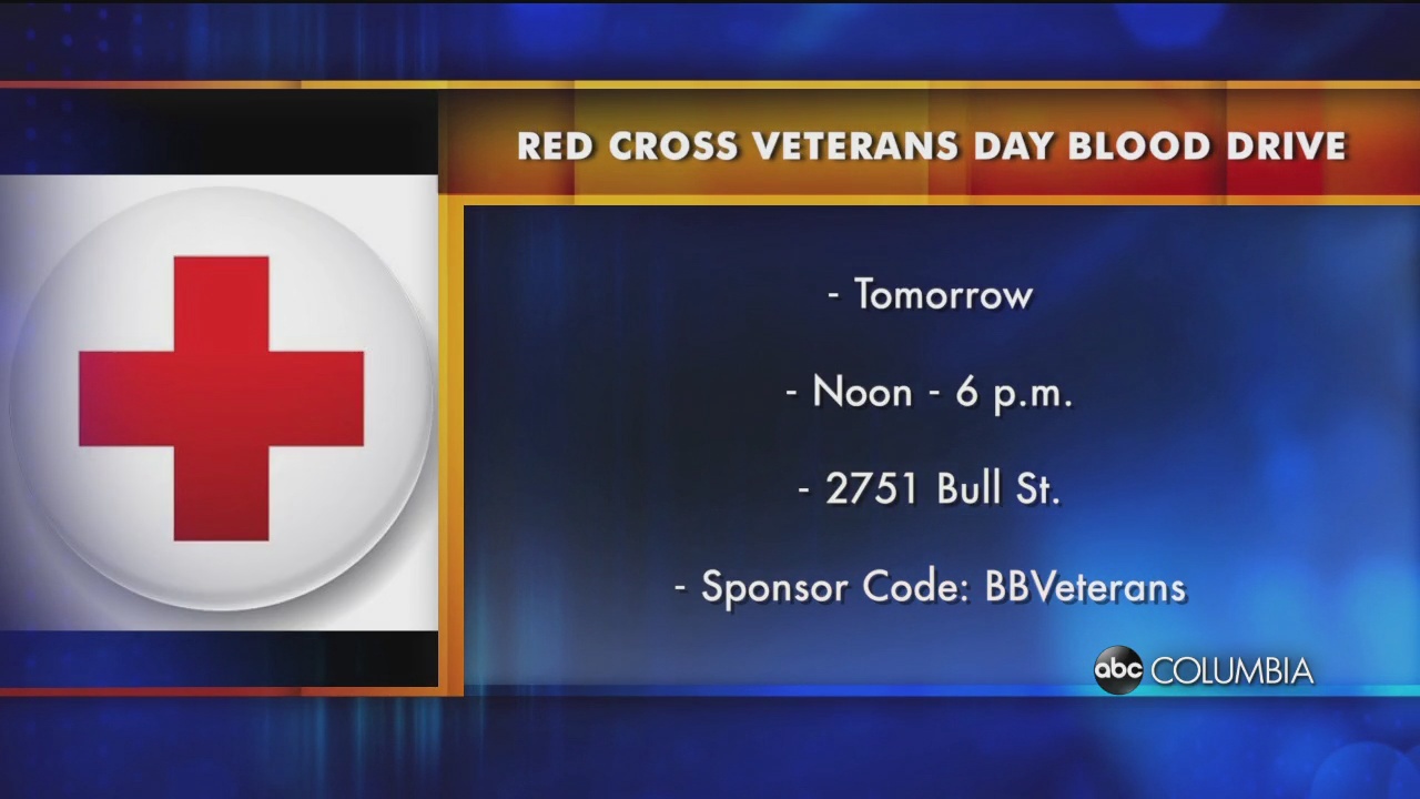 Red Cross Of Sc Hosting Battle Of The Branches Veterans Day Blood Drive