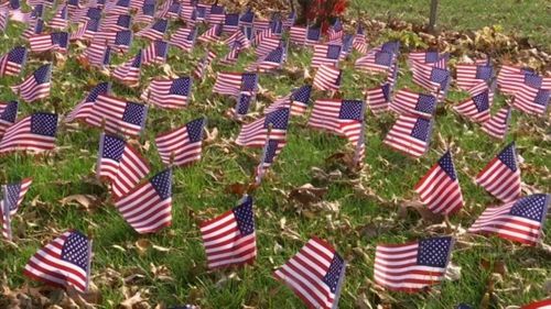 Woman Puts Up Covid 19 Memorial In Front Of Her Home