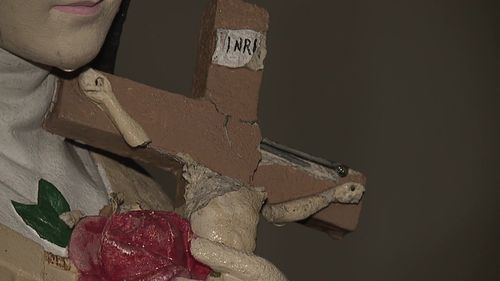 Vandals Damage Church Statue