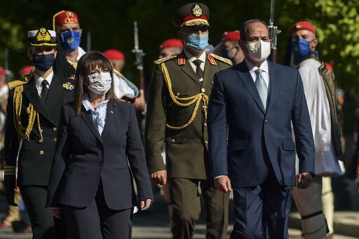 Egypt’s President In Greece On 1st Visit Since Maritime Deal