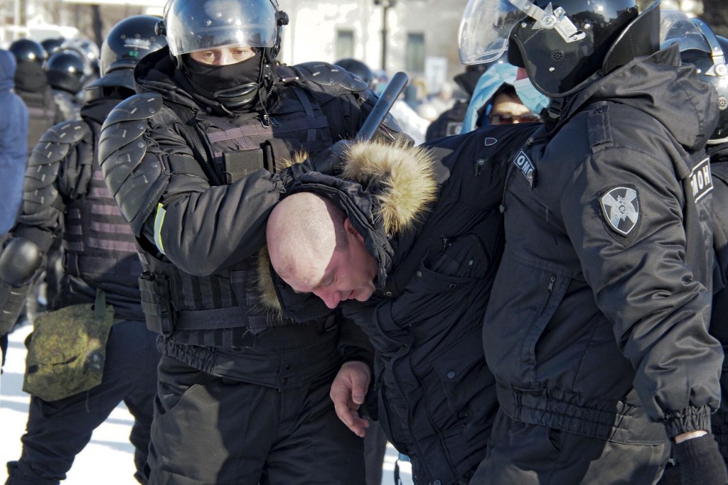 Russia Arrests Protesters Demanding Alexei Navalny’s Release