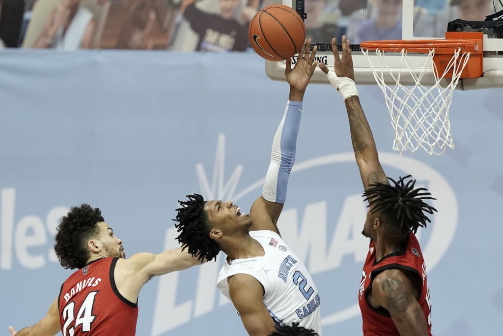 Sharpe, Bacot Lead Tar Heels Over North Carolina State 86 76