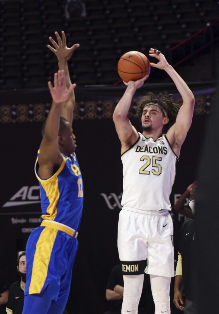 Massoud Scores 31 With 8 3s, Wake Forest Beats Pitt 76 75