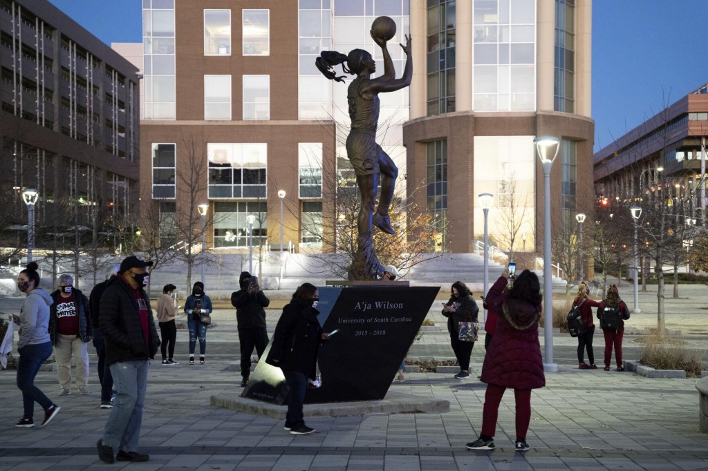 Wnba Star A’ja Wilson Gets Emotional At Event For Her Statue