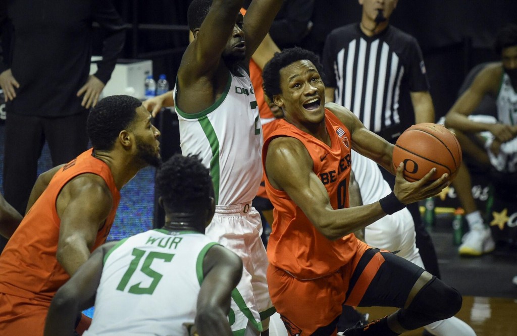 Thompson, Alatishe Help Oregon State Beat No. 21 Oregon