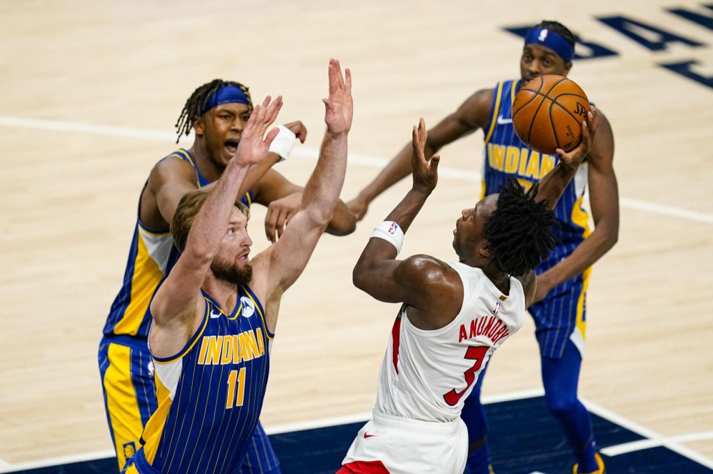 Anunoby’s Hot Hand Helps Short Handed Raptors Beat Pacers