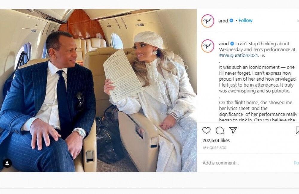 Alex Rodriguez Praises Jennifer Lopez’s ‘iconic’ Inauguration Performance
