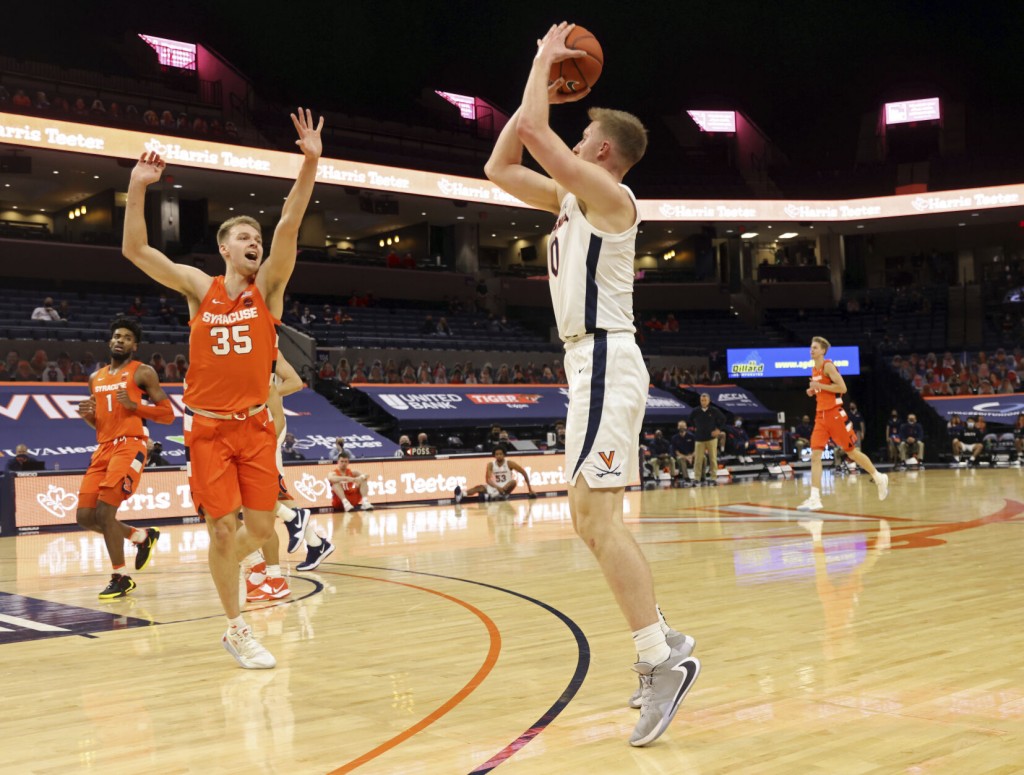 Hauser, Huff Lead No. 8 Virginia Past Syracuse, 81 58